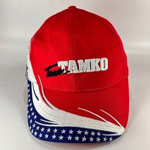 Team Tamko Strap Back Cap Hat Red Stars & Stripes Adjustable Baseball Mens